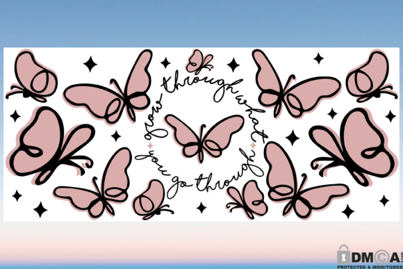 Boho Butterfly SVG: Graphics for Print Templates