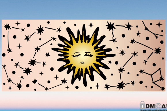 Boho Sun Star SVG: Graphics & Print Templates