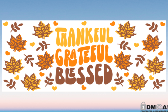 Fall Thanksgiving 16oz Libbey Glass SVG: Graphics for Print Templates