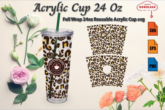 Halloween Full Wrap 24oz Acrylic Cup 2: Graphics and Crafts