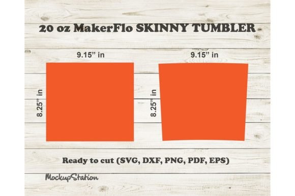 Makerflo 20oz Template Skinny Tumbler
