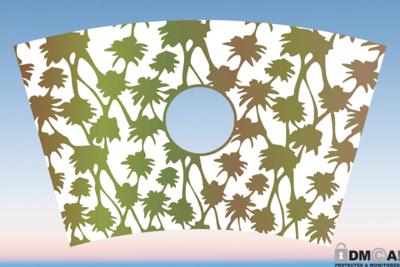 Palm Tree 24oz Tumbler Cup Wrap SVG: Graphics & Print Templates