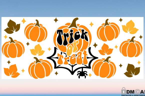 Trick or Treat 16oz Libbey Glass Wrap: Graphics & Print Templates
