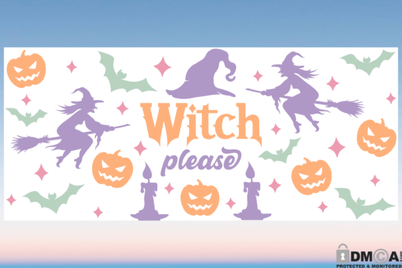 Witch Please SVG Graphics for Print Templates
